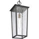 Marquis 1 Light 9 inch Matte Black and Chemical OZ Outdoor Hanging Light