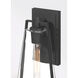 Costa 1 Light 16 inch Sand Coal Black Outdoor Wall Sconce