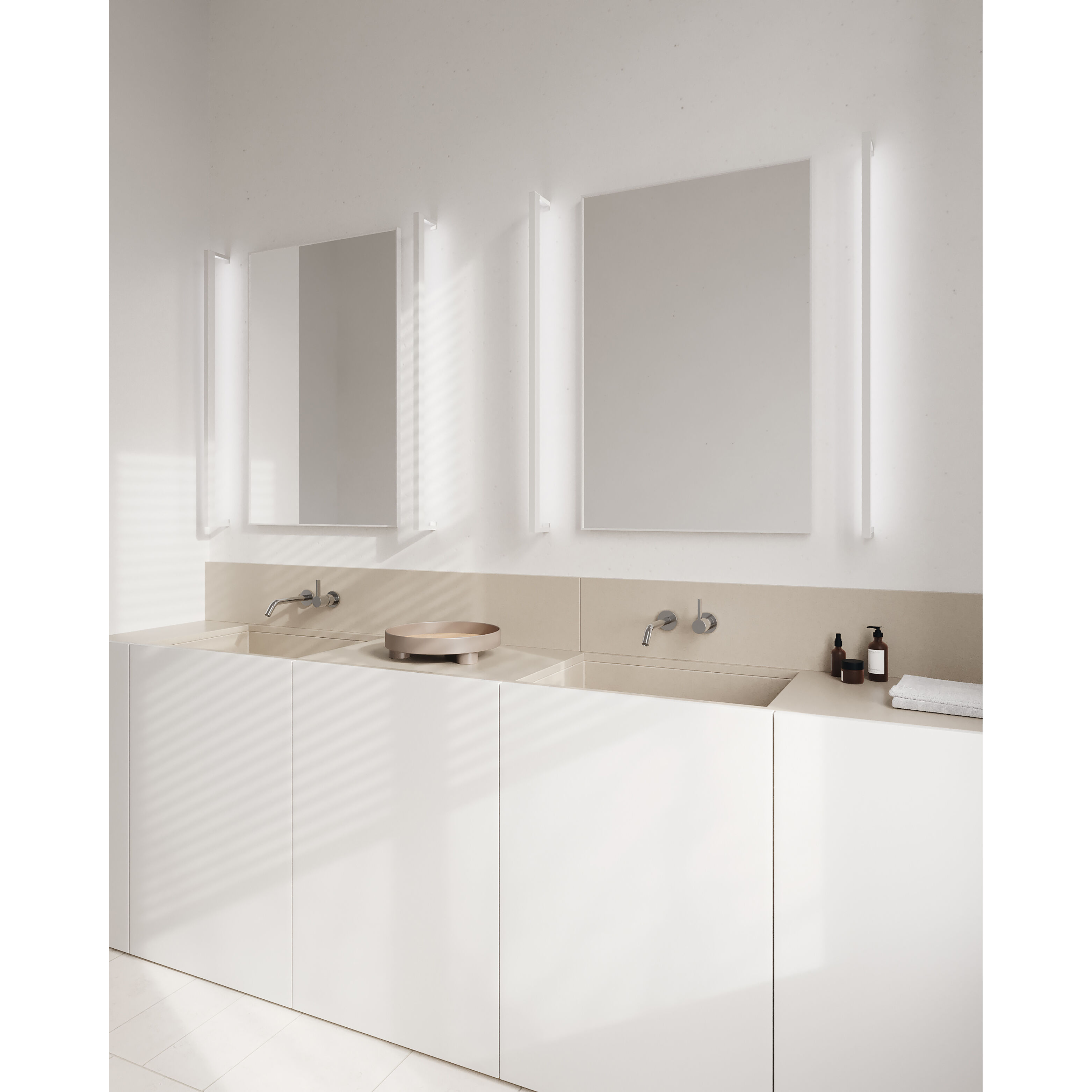 Thin-Line LED 48 inch Satin White Wall Light