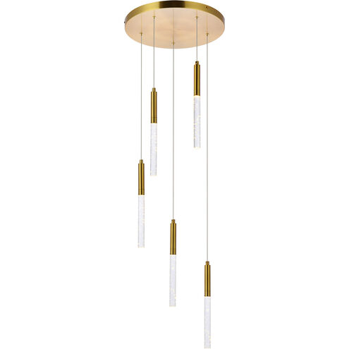Ruelle 5 Light 16 inch Gold Pendant Ceiling Light