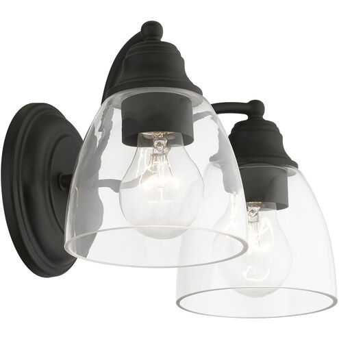 Montgomery 2 Light 14 inch Black Vanity Sconce Wall Light