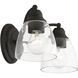Montgomery 2 Light 14 inch Black Vanity Sconce Wall Light
