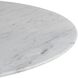 Faun 48 inch White and Blackened Bronze Entry Table