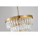 Canada 6 Light 16 inch Gold Chandelier Ceiling Light