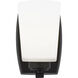 Franport 1 Light 5 inch Midnight Black Wall Bath Fixture Wall Light