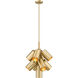 Lumina 9 Light 17 inch Modern Gold Chandelier Ceiling Light