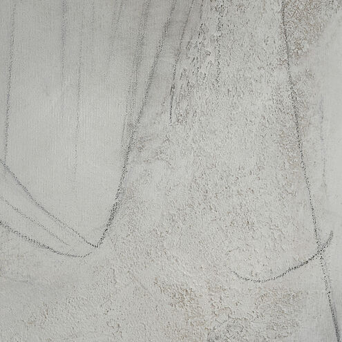 Abadie White and Grey and Blue Canvas Art