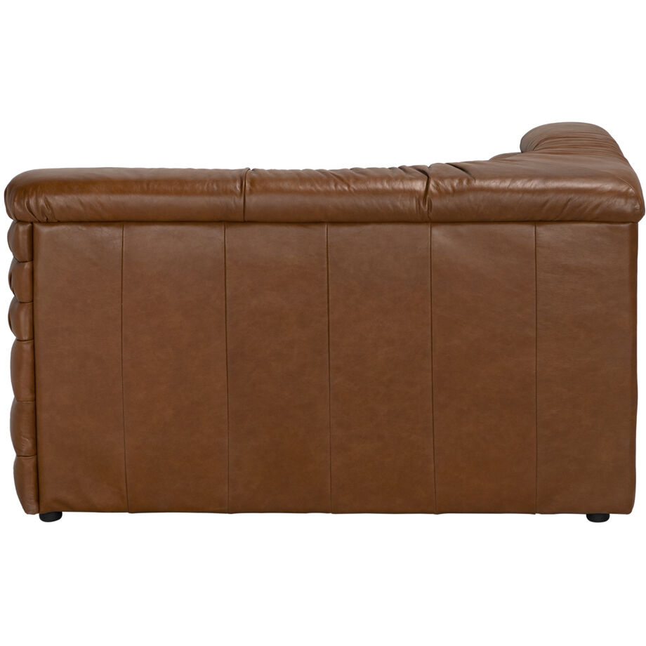 Bandera Roche Tan Modular Sofa, Left Corner