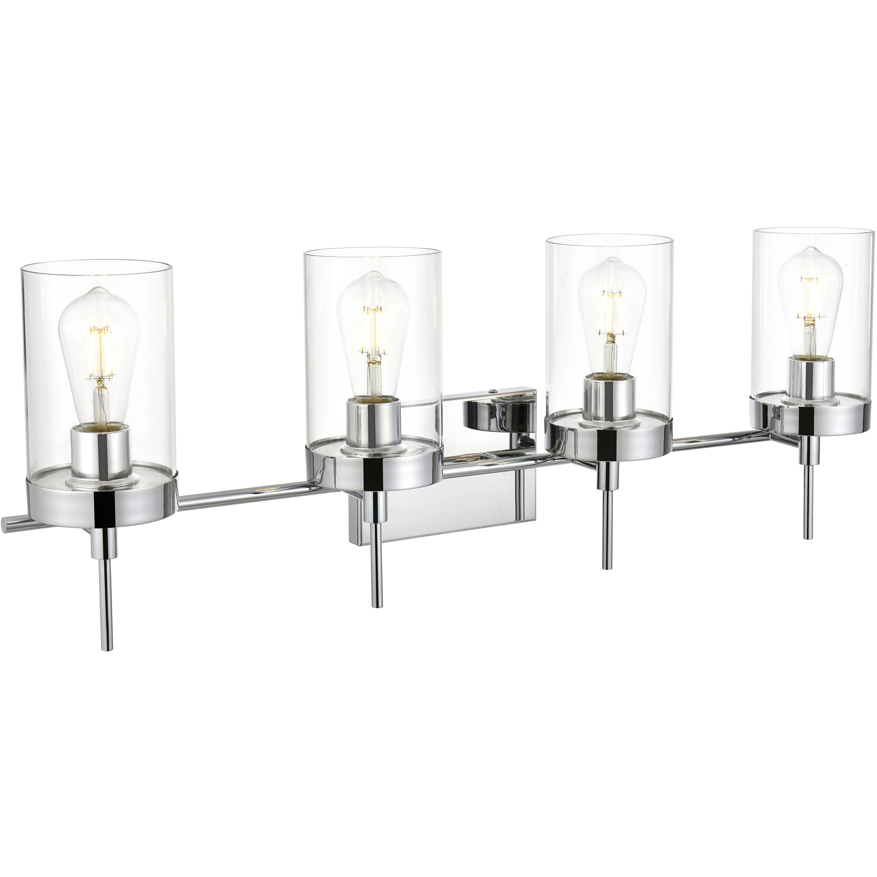 Benny 4 Light 32 inch Chrome Bath Sconce Wall Light