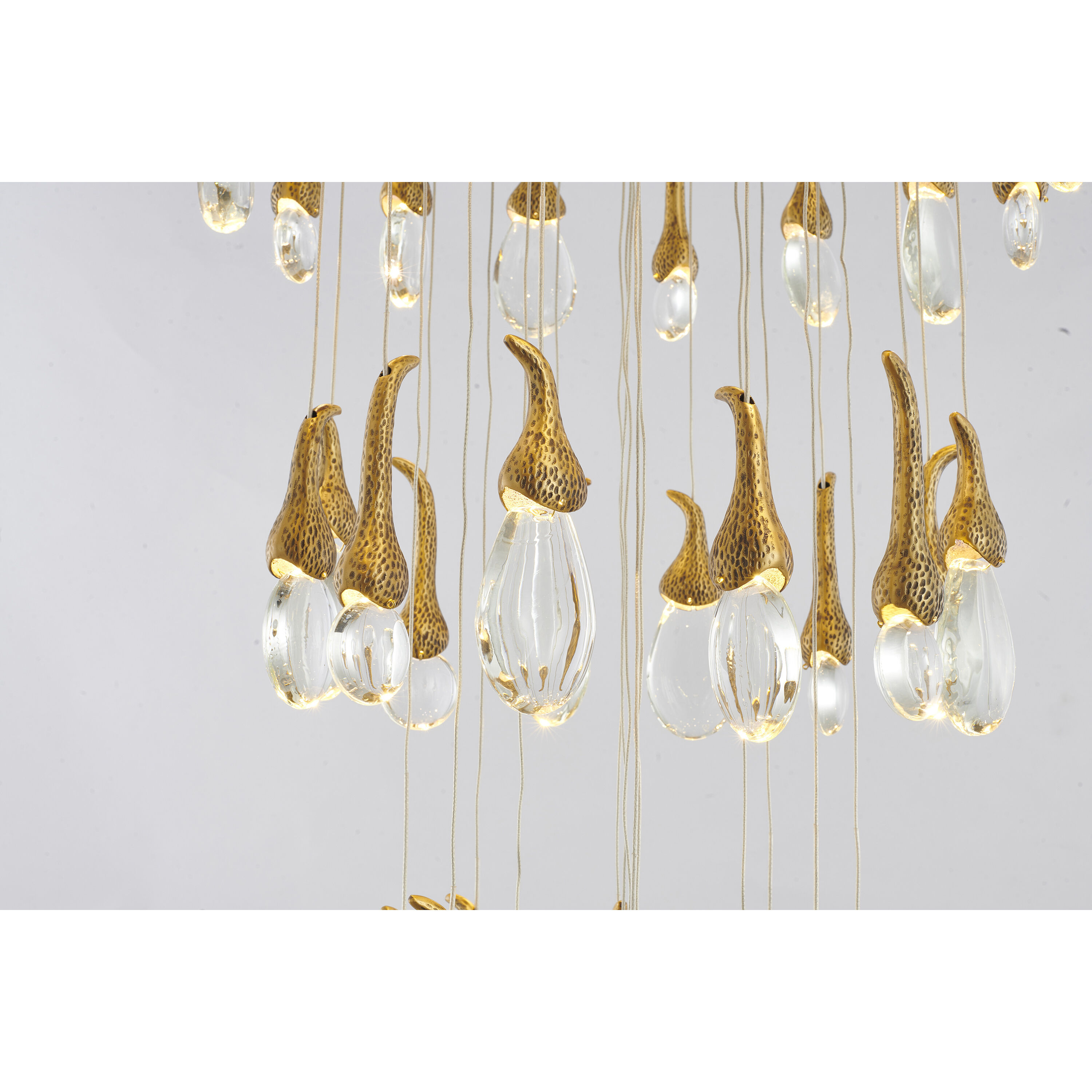 Canada LED 28 inch Antique Brass Chandelier Ceiling Light