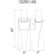 Catania LED 5 inch Satin Nickel Wall Light