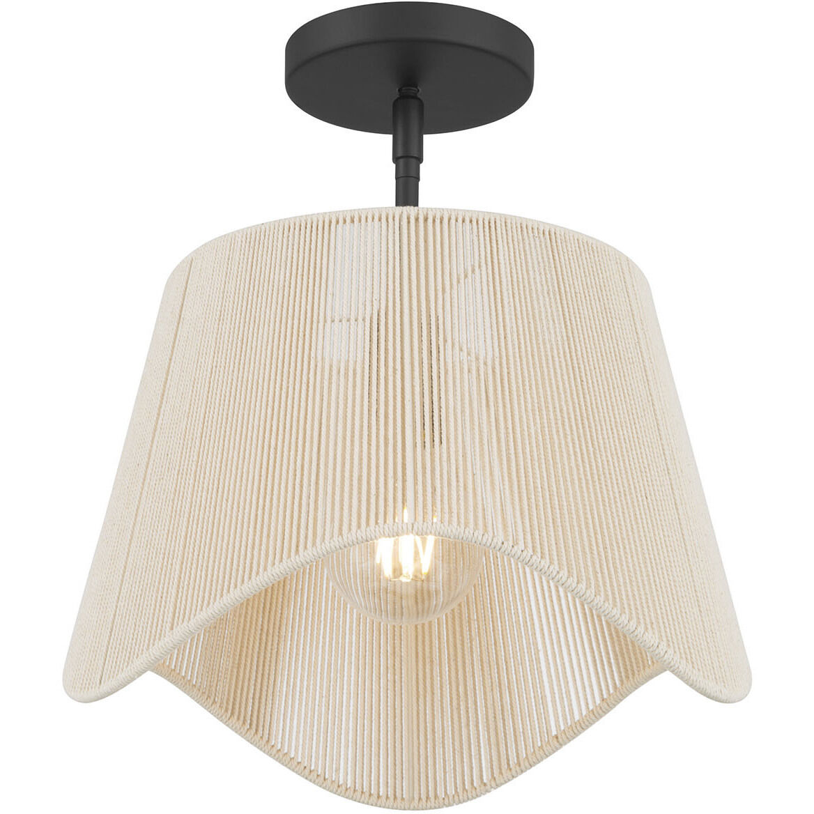 Tulara 1 Light 13 inch Matte Black Pendant Ceiling Light