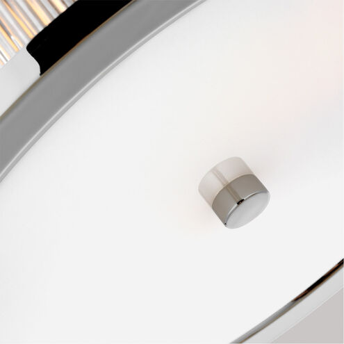 C&M by Chapman & Myers Geneva 2 Light 14 inch Polished Nickel Flush Mount Ceiling Light