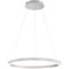 Spunto LED 27.5 inch Silver Chandelier Ceiling Light, Small