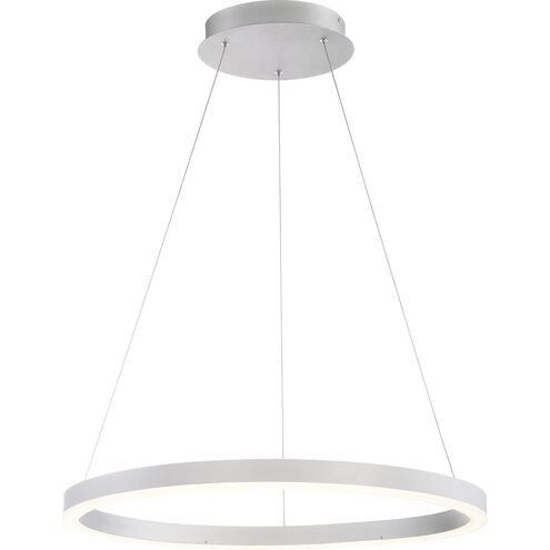 Spunto LED 27.5 inch Silver Chandelier Ceiling Light, Small
