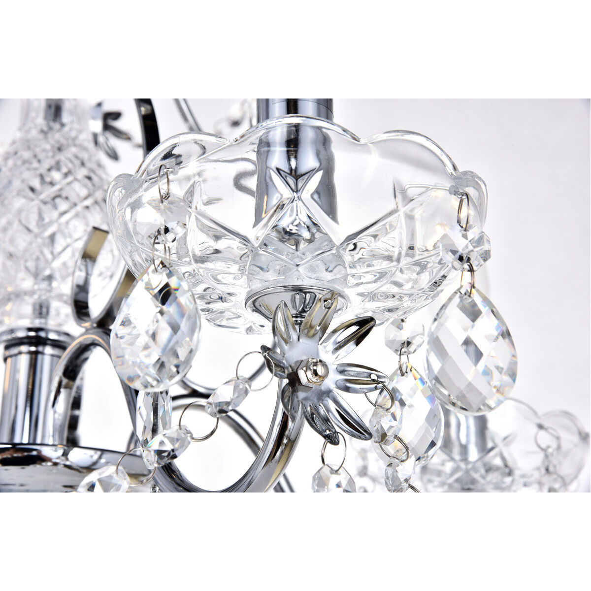 Voltaire 5 Light 22 inch Chrome Chandelier Ceiling Light