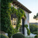 Cardigan Outdoor Wall Mount in Sand Coal and Olden Brass, Great Outdoors