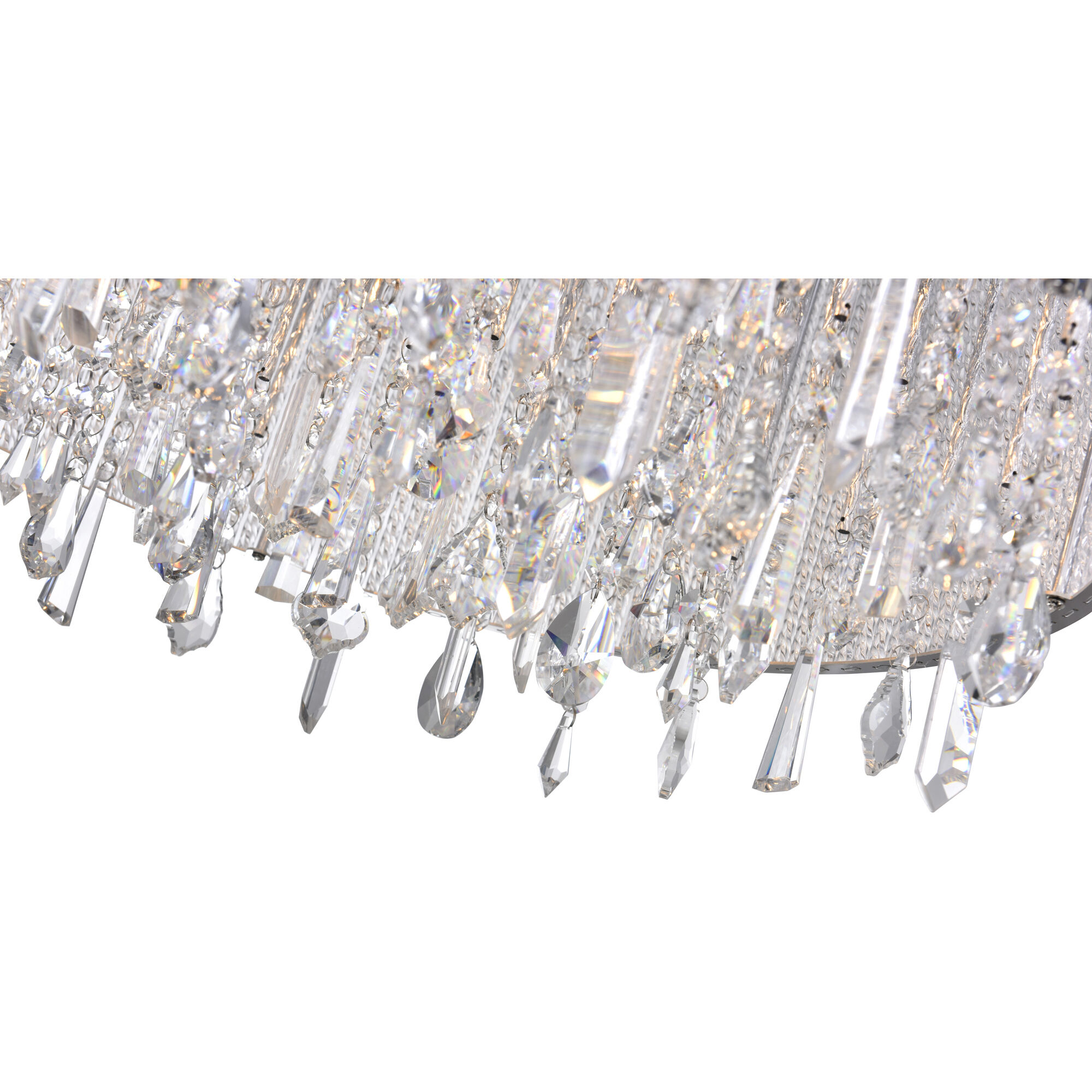 Benson 14 Light 24 inch Chrome Drum Shade Flush Mount Ceiling Light