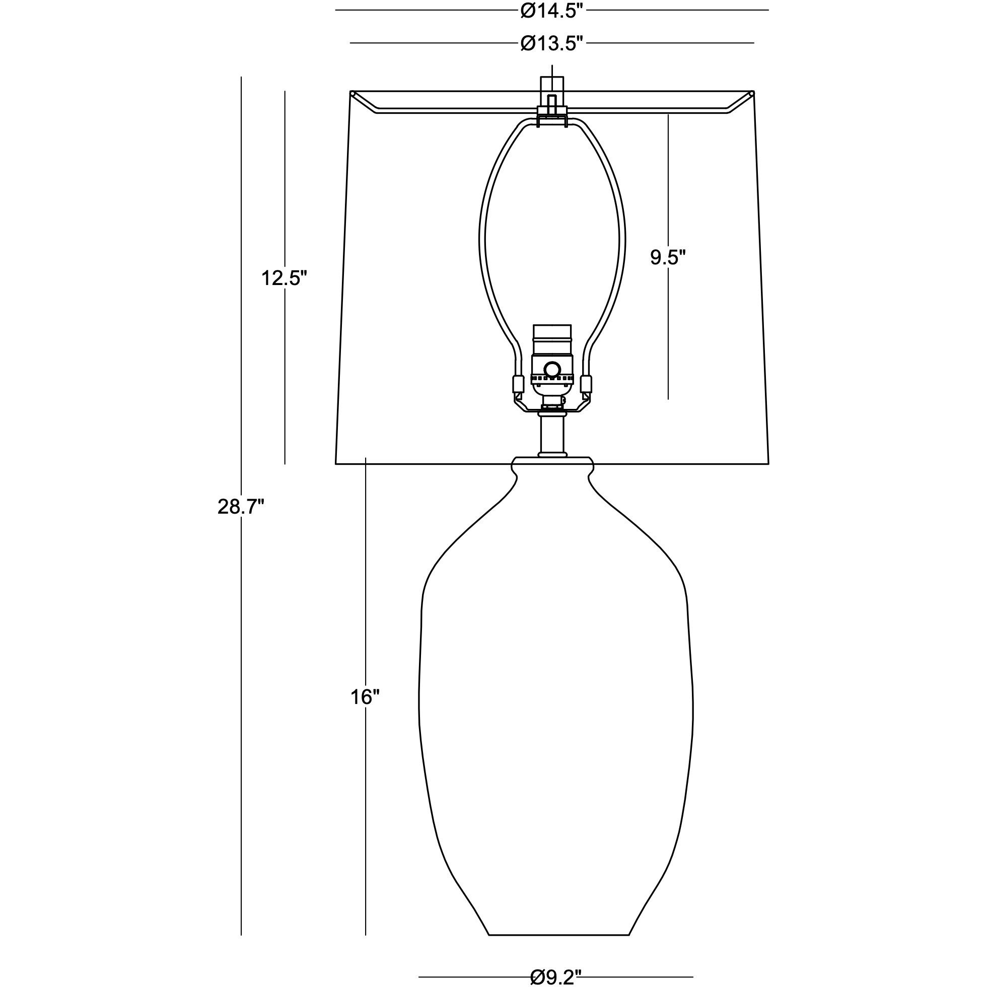 Jodie 29 inch 150.00 watt Grey Table Lamp Portable Light