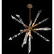 Beyond Solitude LED 35.5 inch Aged Brass Chandelier Ceiling Light, Beyond