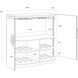 Dresden Cognac / Smoke Grey Bar Cabinet