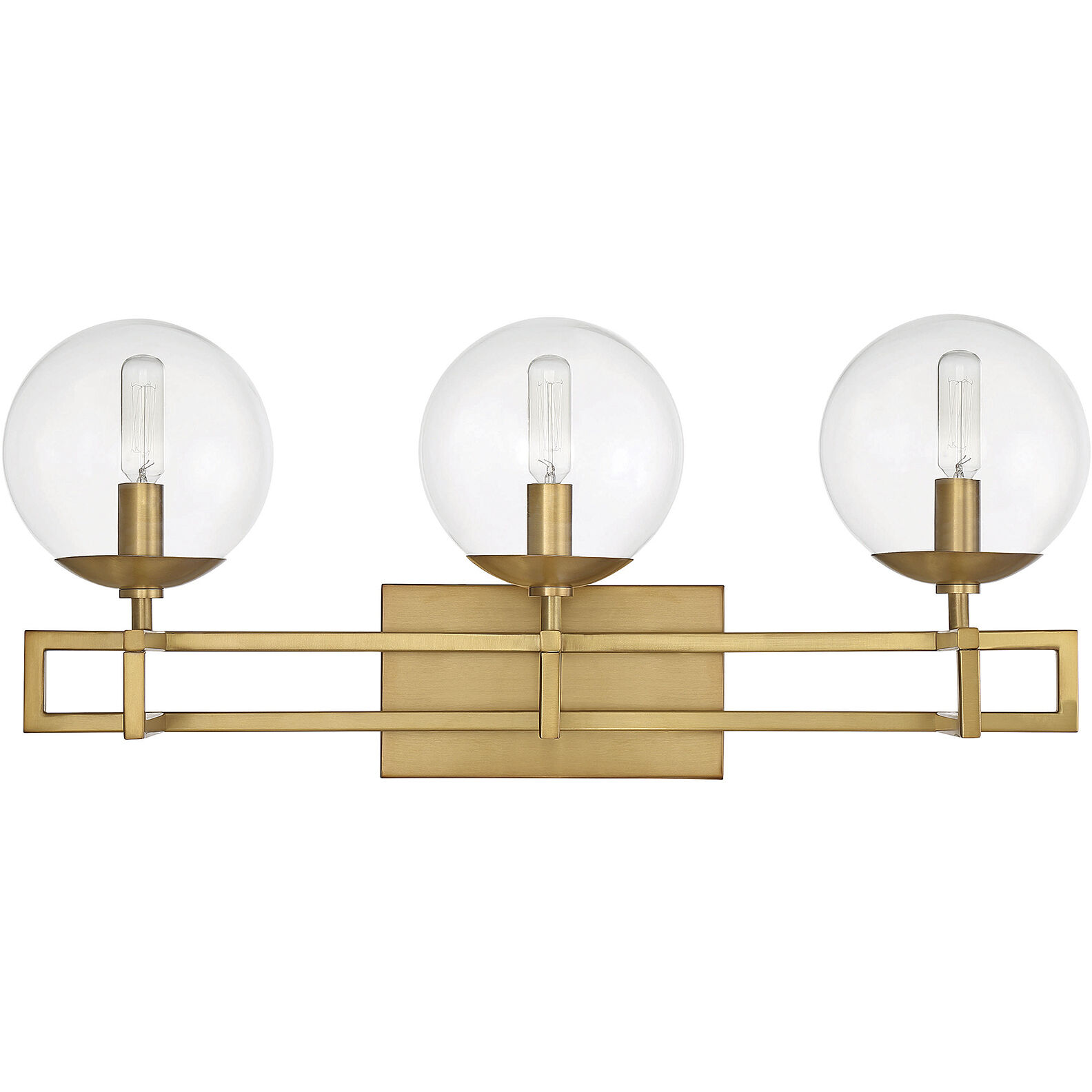 Crosby 3 Light 24 inch Warm Brass Bathroom Vanity Light Wall Light, Essentials