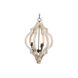 Bellamy 19 inch Antique White and Gold Chandelier Ceiling Light