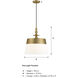 Ava 1 Light 15.75 inch Brushed Gold Pendant Ceiling Light