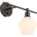 Gene 1 Light 14.7 inch Black Wall sconce Wall Light, Right