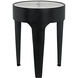 Cylinder 24 X 18 inch Matte Black Side Table, Small