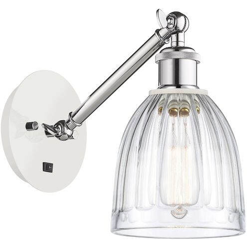 Ballston Brookfield LED 6 inch White and Polished Chrome Sconce Wall Light
