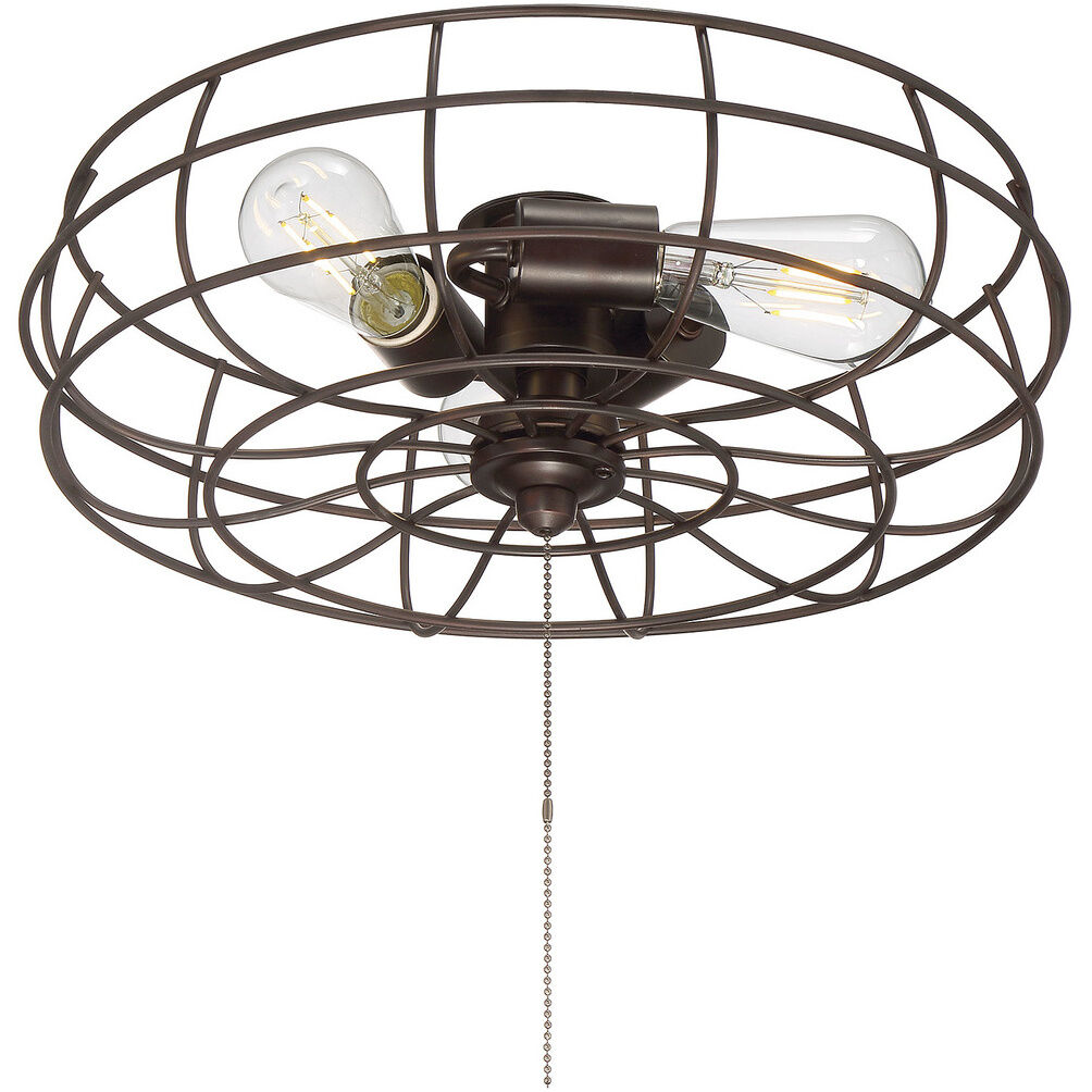 Contemporary LED Oil Rubbed Bronze Ceiling Fan Light Kit