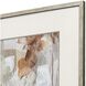 Cloudscrape White and Brown and Beige and Rust Framed Art