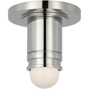 Thomas O'Brien Top Hat LED 2.75 inch Polished Nickel Monopoint Flush Mount Ceiling Light