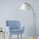Felix 61 inch 100.00 watt Aged Brass Decorative Floor Lamp Portable Light