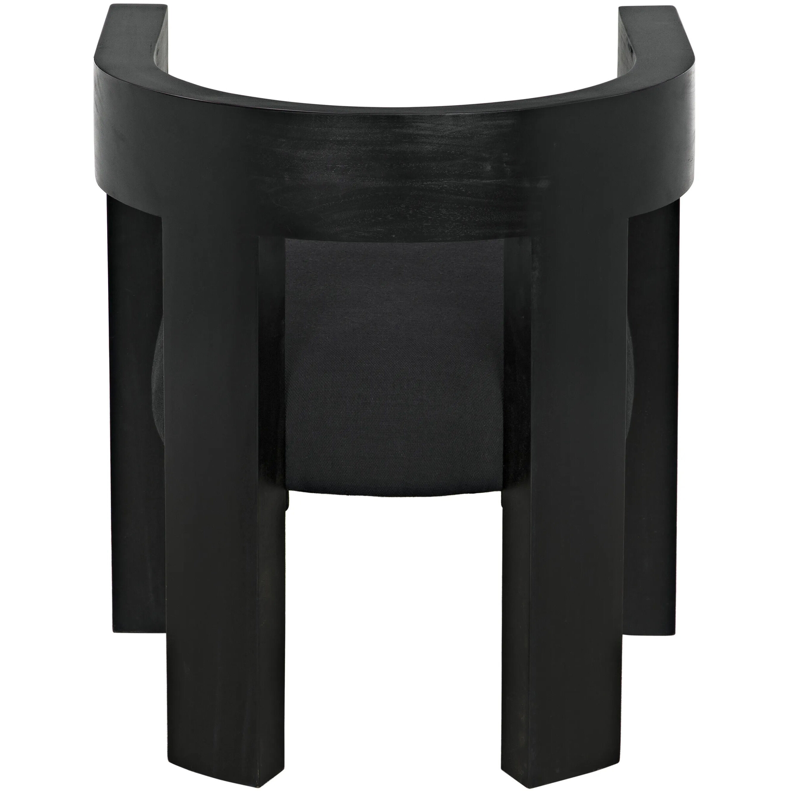 Eros Hand Rubbed Black Dining Chair