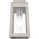 Oslo 1 Light 10 inch Brushed Nickel Outdoor Wall Lantern