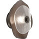 Cumulus LED 12 inch Flat Bronze with Clear Granite Glass Disc Surface Mount Light Ceiling Light, Small