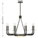 Salford LED 34 inch Mediterranean Bronze Chandelier Ceiling Light