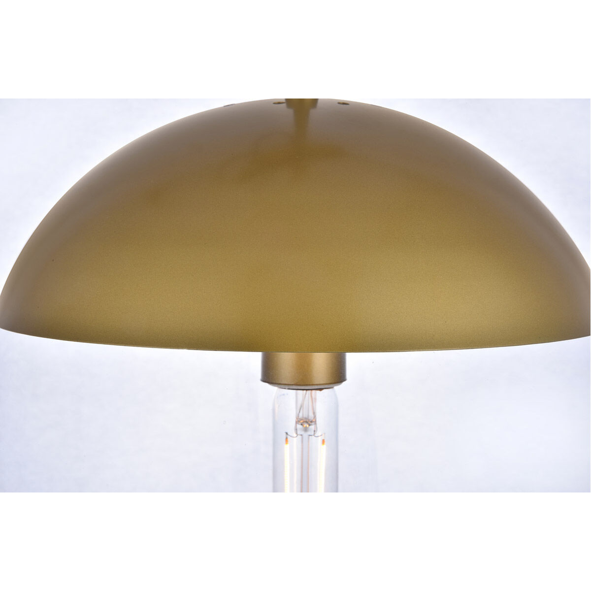 Eclipse 1 Light 12 inch Brass Pendant Ceiling Light