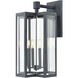 Bianca 4 Light 25 inch Aged Zinc Outdoor Sconce