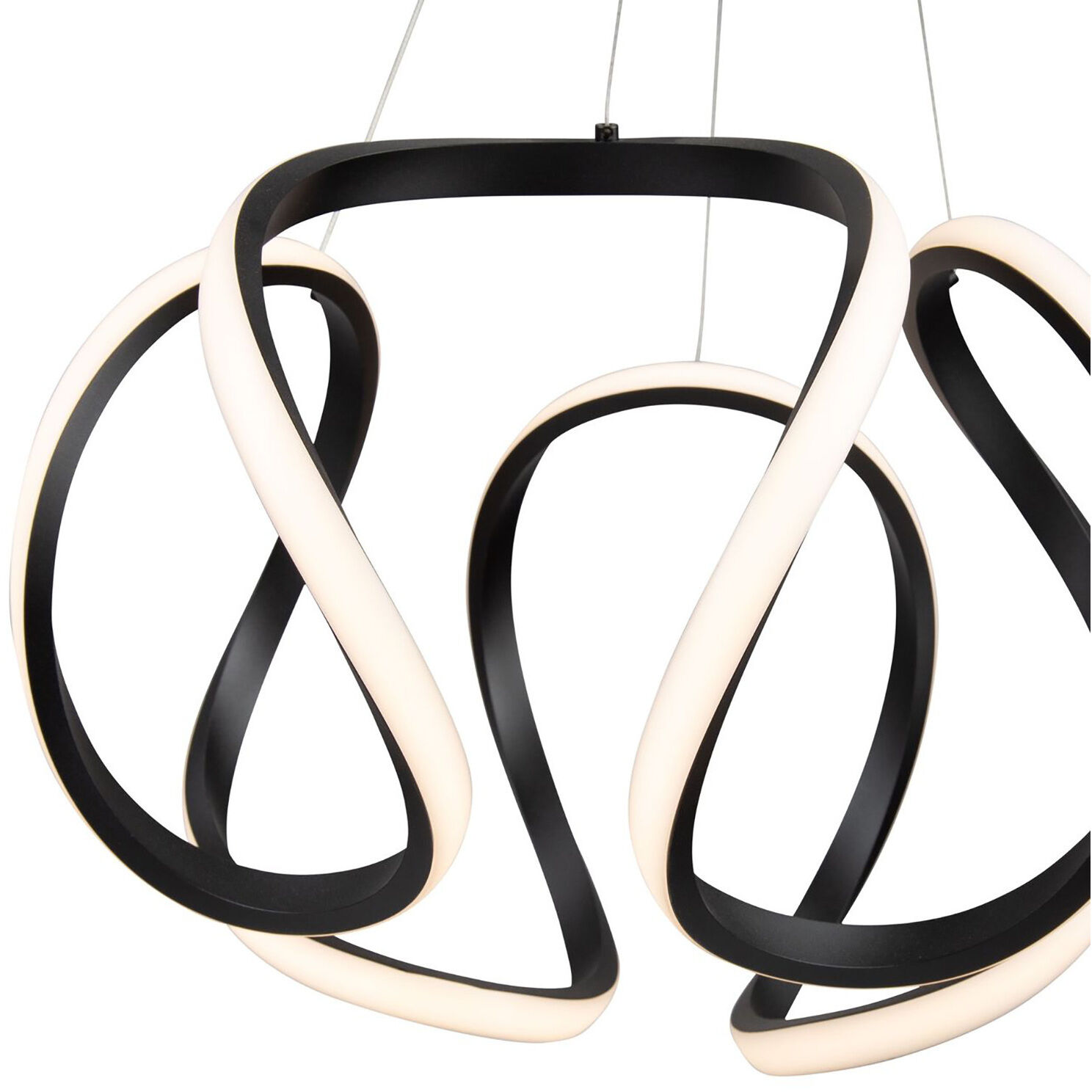 Mira LED 17.7 inch Black Pendant Ceiling Light