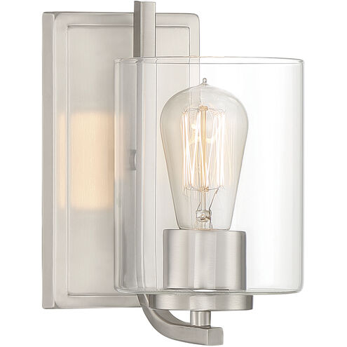 Liam 1 Light 5 inch Satin Platinum Wall Sconce Wall Light