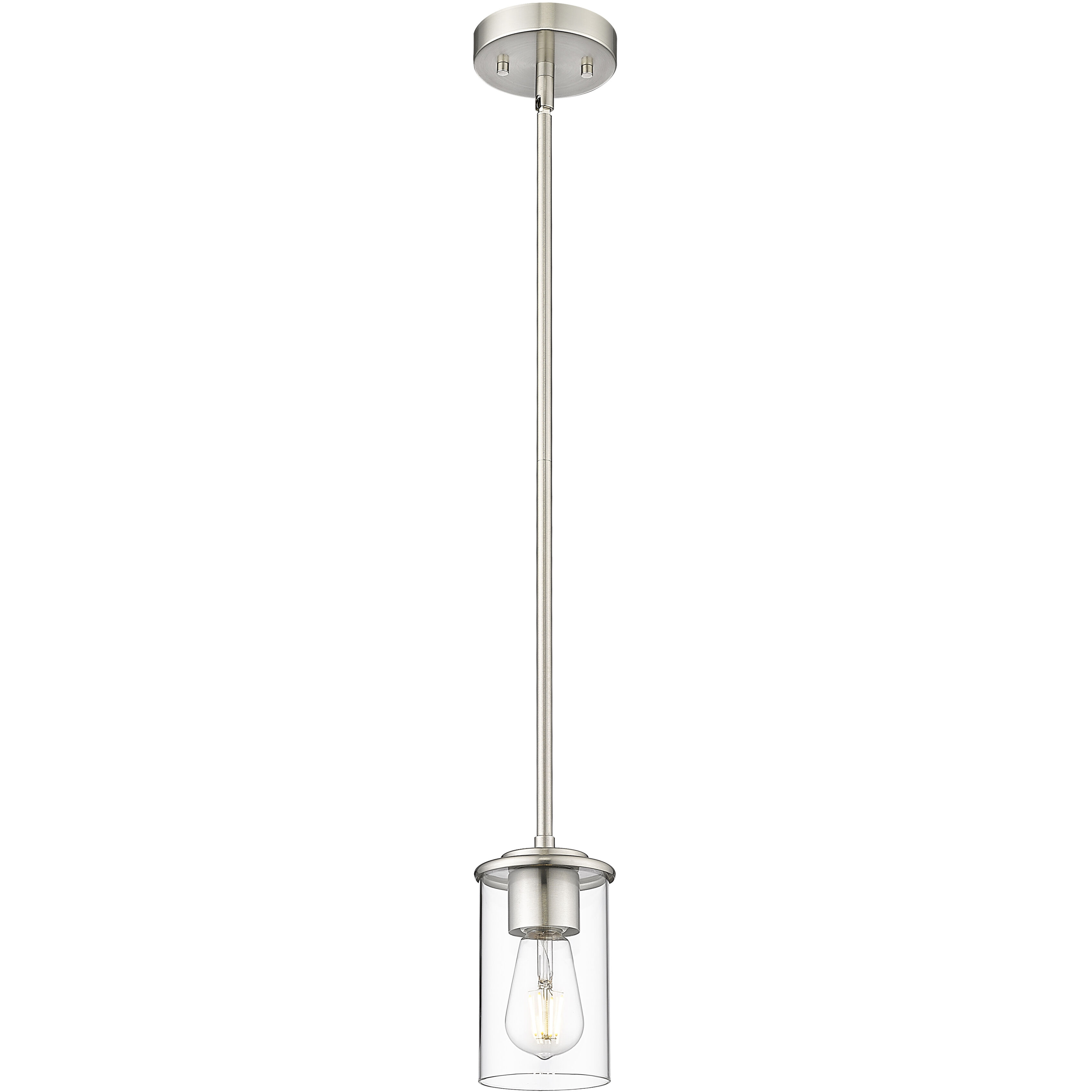 Thayer 1 Light 4.75 inch Brushed Nickel Pendant Ceiling Light