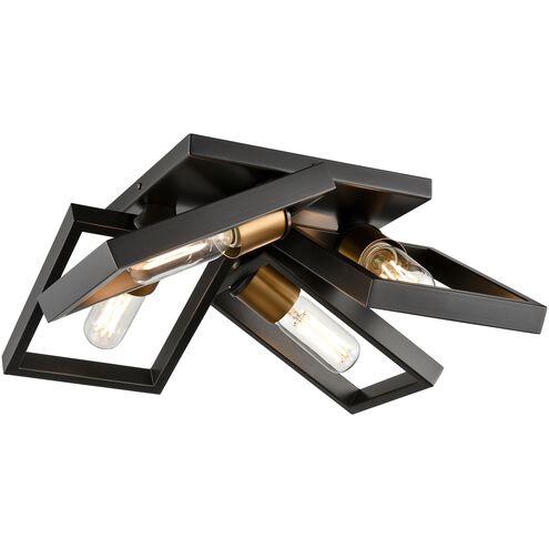 Northwest Passage 4 Light 17.25 inch Multiple Finishes and Graphite Semi-flush Mount Ceiling Light