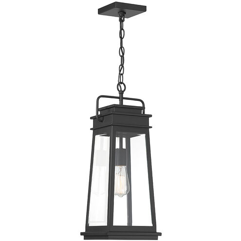 Boone 1 Light 8.25 inch Matte Black Outdoor Hanging Lantern