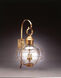 Round Onion 3 Light 28 inch Antique Brass Outdoor Wall Light in Clear Glass, Three 60W Candelabra