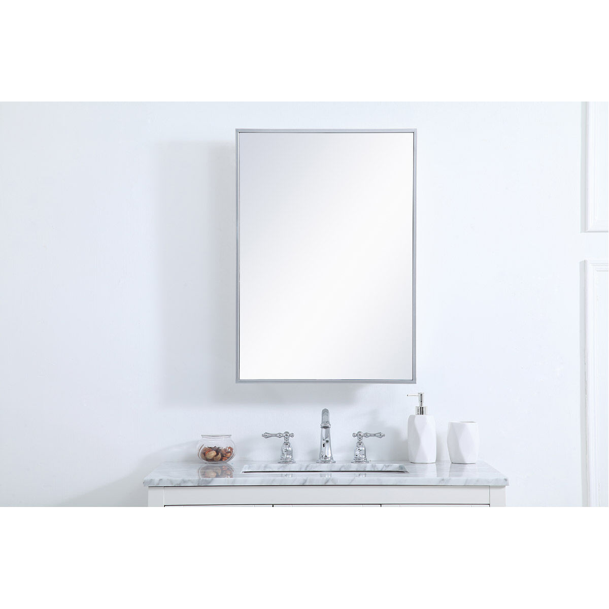 Wyn 28 X 20 inch Silver Medicine Cabinet