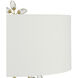 Forget-Me-Not 66 inch 100 watt Clear and Chinois Gold Leaf Floor Lamp Portable Light
