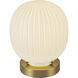 Alora Mood Cherise 8.25 inch 60 watt Brushed Gold Table Lamp Portable Light